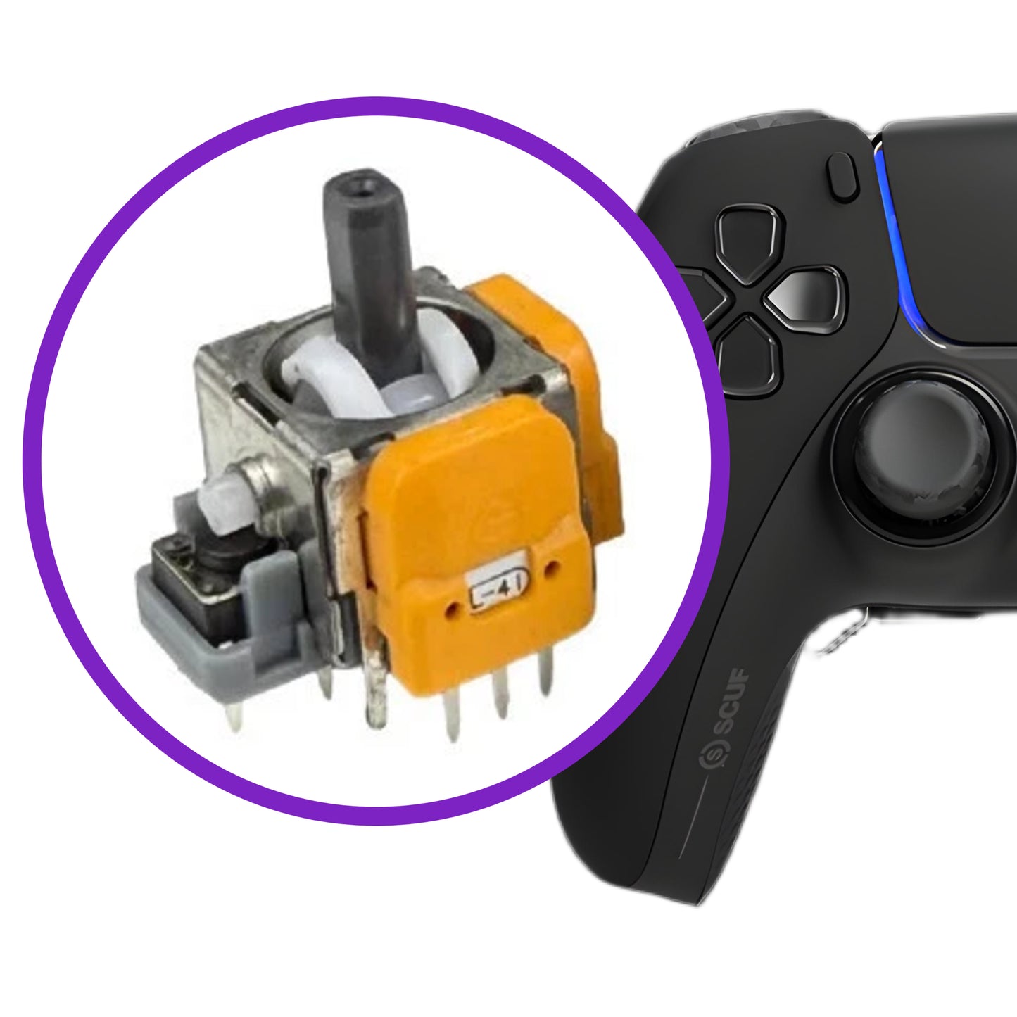 Scuf Reflex Controller Stick Drift Repair, Hall Effect Joystick Upgrade (Mail-In, 12-Month Warranty)