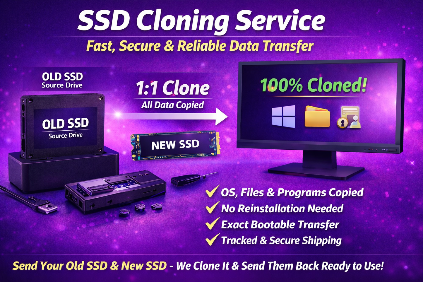 SSD Cloning Service – Fast, Secure & Reliable Data Transfer
